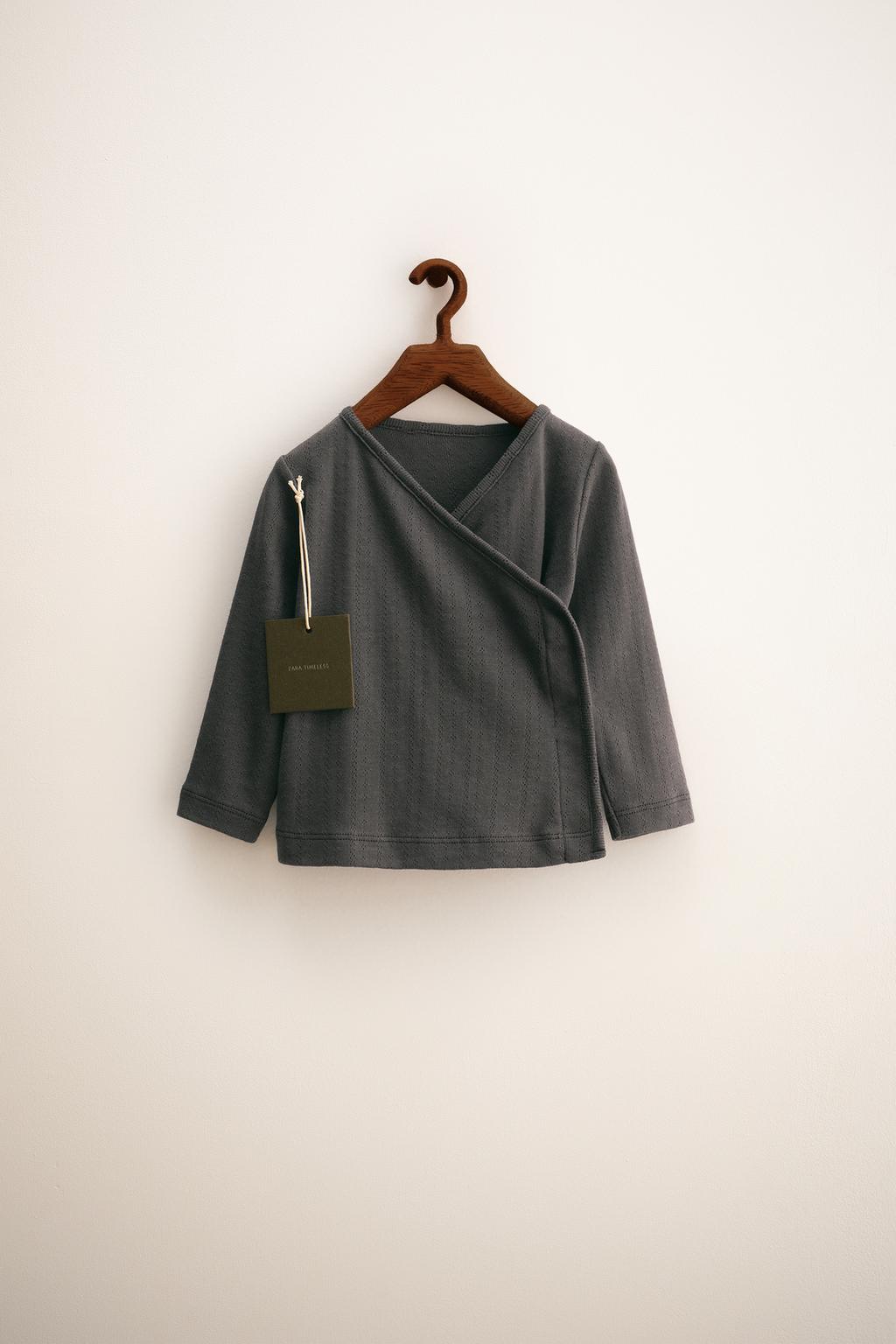 ZARA TIMELESS — ФУТБОЛКА-КИМОНО В ТЕХНИКЕ «ПОИНТЕЛЬ»