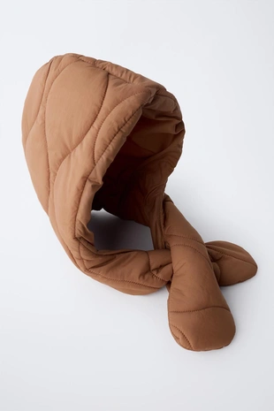 Купить Zara Пуховой капюшон