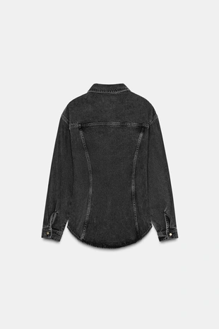 Приталенная джинсовая рубашка Z1975- Заказать в России