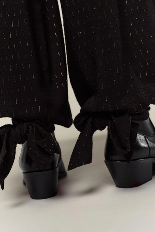 Брюки-самбуки с металлизированной нитью- Заказать в России