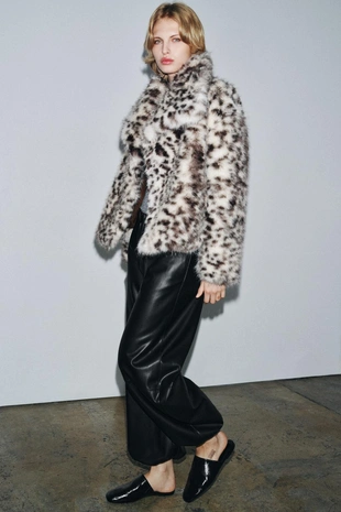 Брюки-багги из искусственной кожи — ZW COLLECTION- Заказать в России