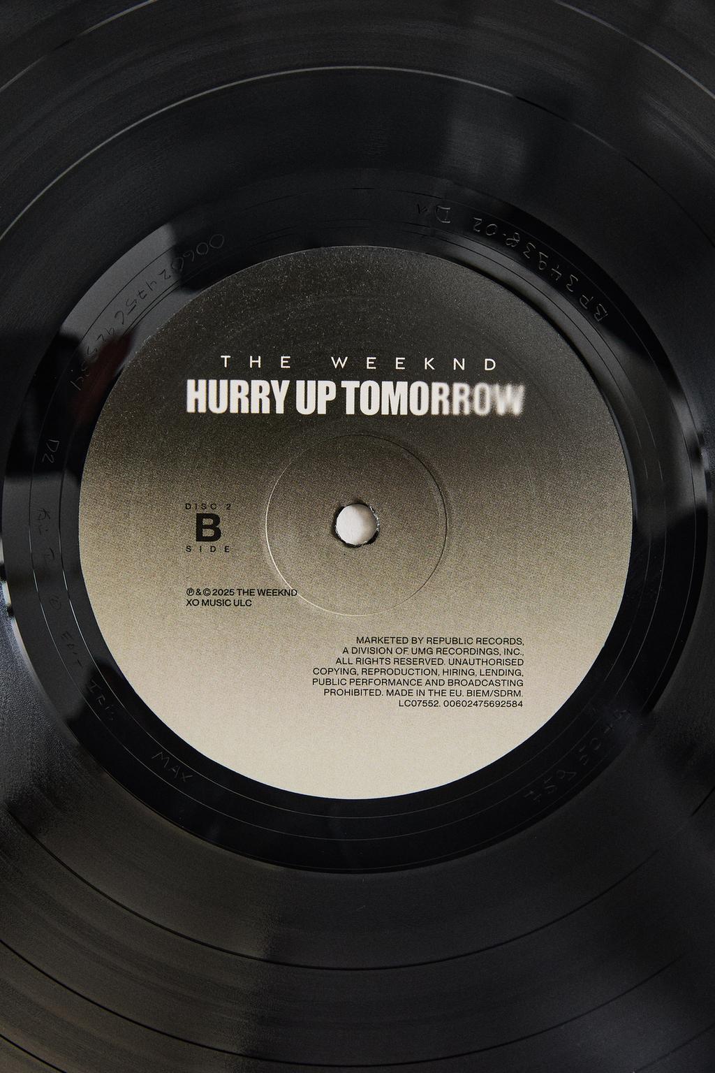 Виниловая пластинка the weeknd: hurry up tomorrow