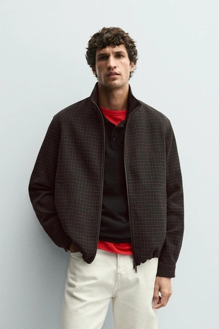 Куртка в клетку- Заказать в России