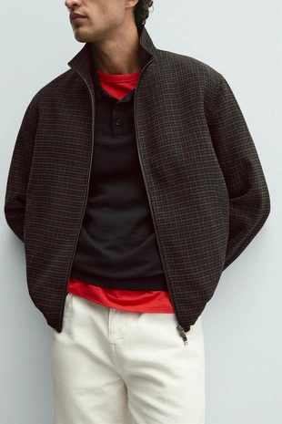 Куртка в клетку- Заказать в России