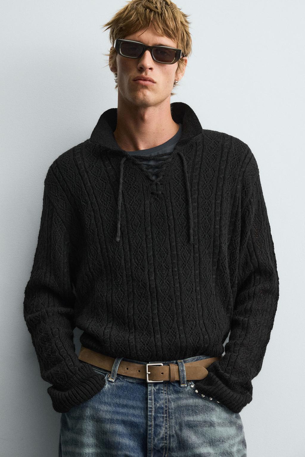 TEXTURED KNIT CORD POLO SHIRT