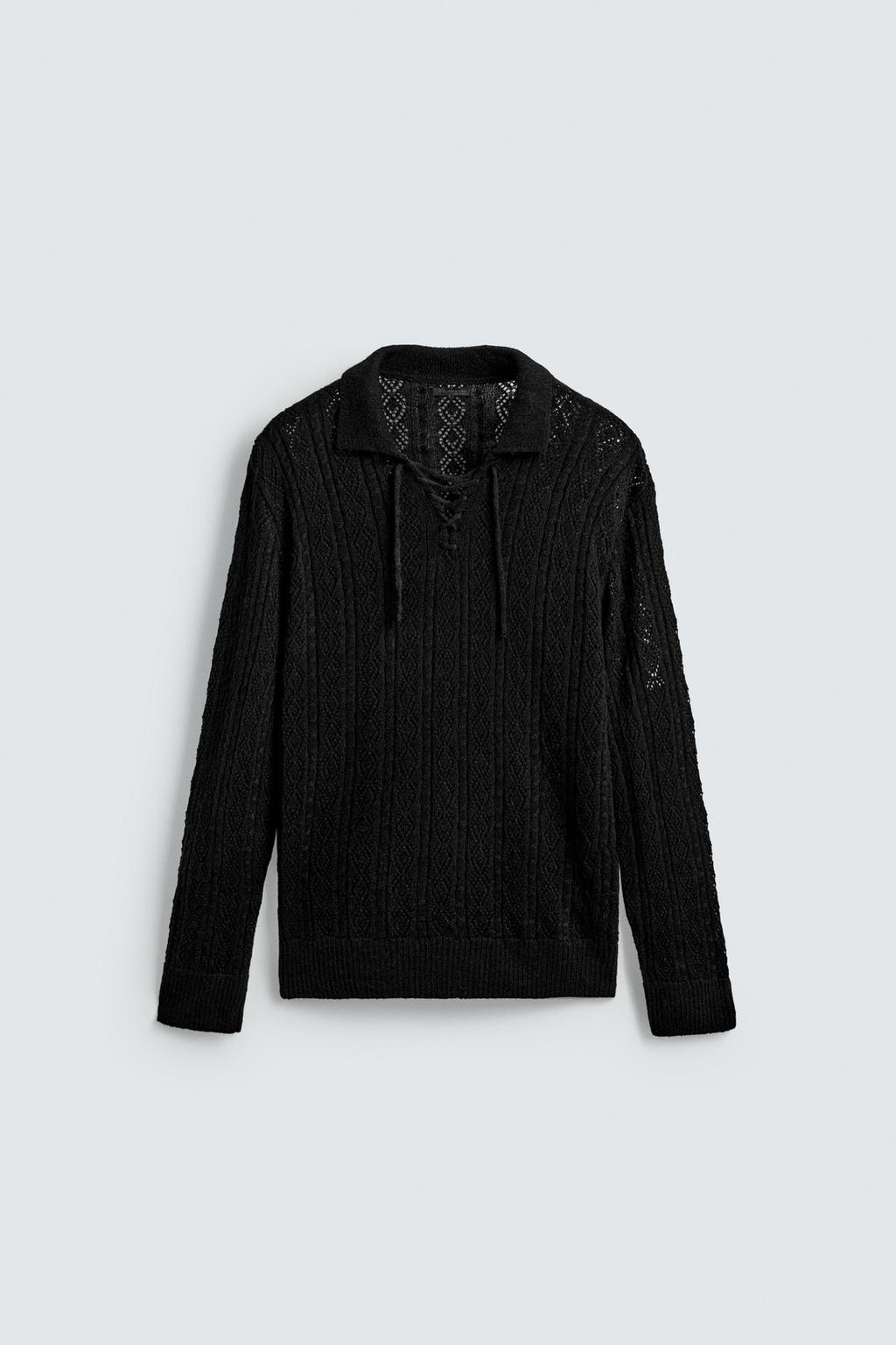 TEXTURED KNIT CORD POLO SHIRT