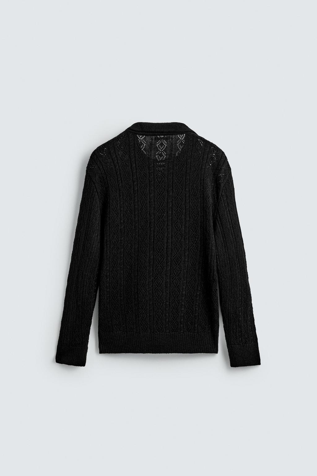 TEXTURED KNIT CORD POLO SHIRT
