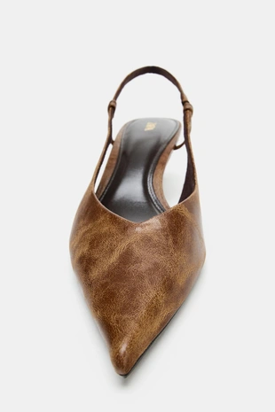 Туфли с эффектом потертости- Заказать в России