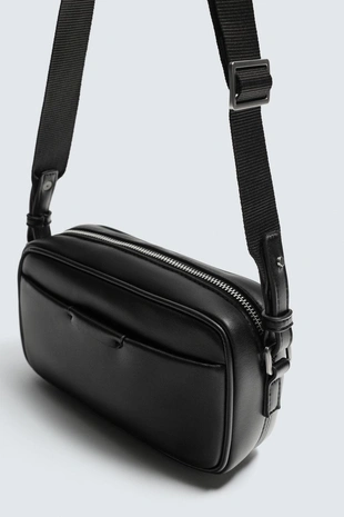 Гладкая сумка через плечо- Заказать в России