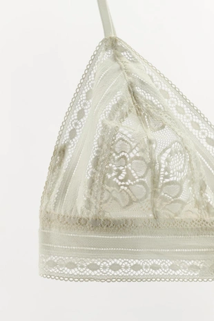Кружевной бралетт с треугольными чашками- Заказать в России