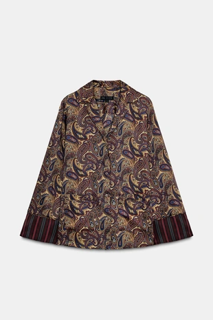 Рубашка в стиле пижамы с принтом «пейсли» — ZW COLLECTION- Заказать в России