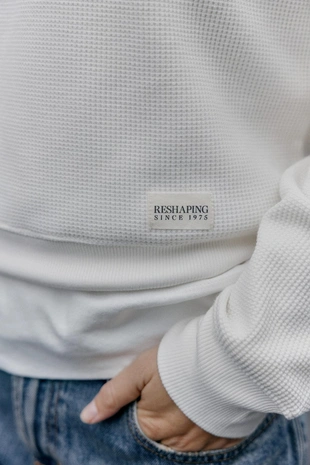 Вафельная футболка с этикеткой- Заказать в России