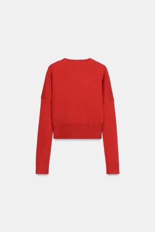 Джемпер-кардиган двухслойной вязки- Заказать в России