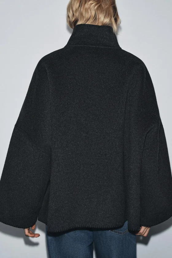 КУРТКА С ШЕРСТЬЮ — коллекция Zara «ZW»