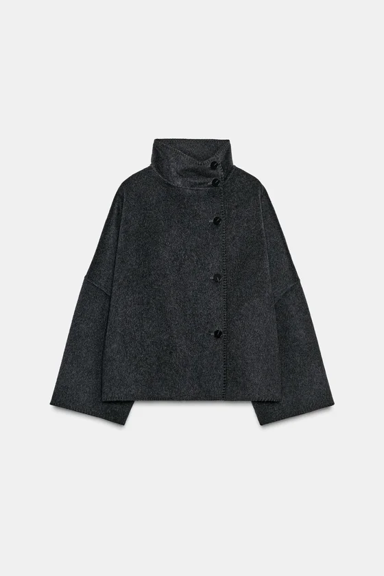 КУРТКА С ШЕРСТЬЮ — коллекция Zara «ZW»