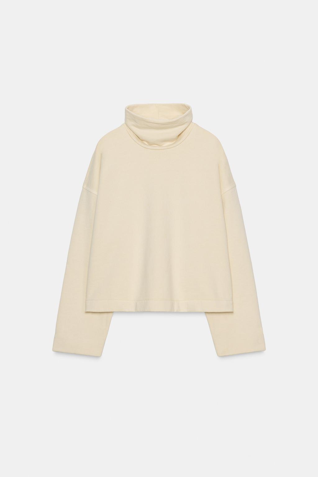 ТОЛСТОВКА OVERSIZE С ВЫСОКИМ ВОРОТНИКОМ