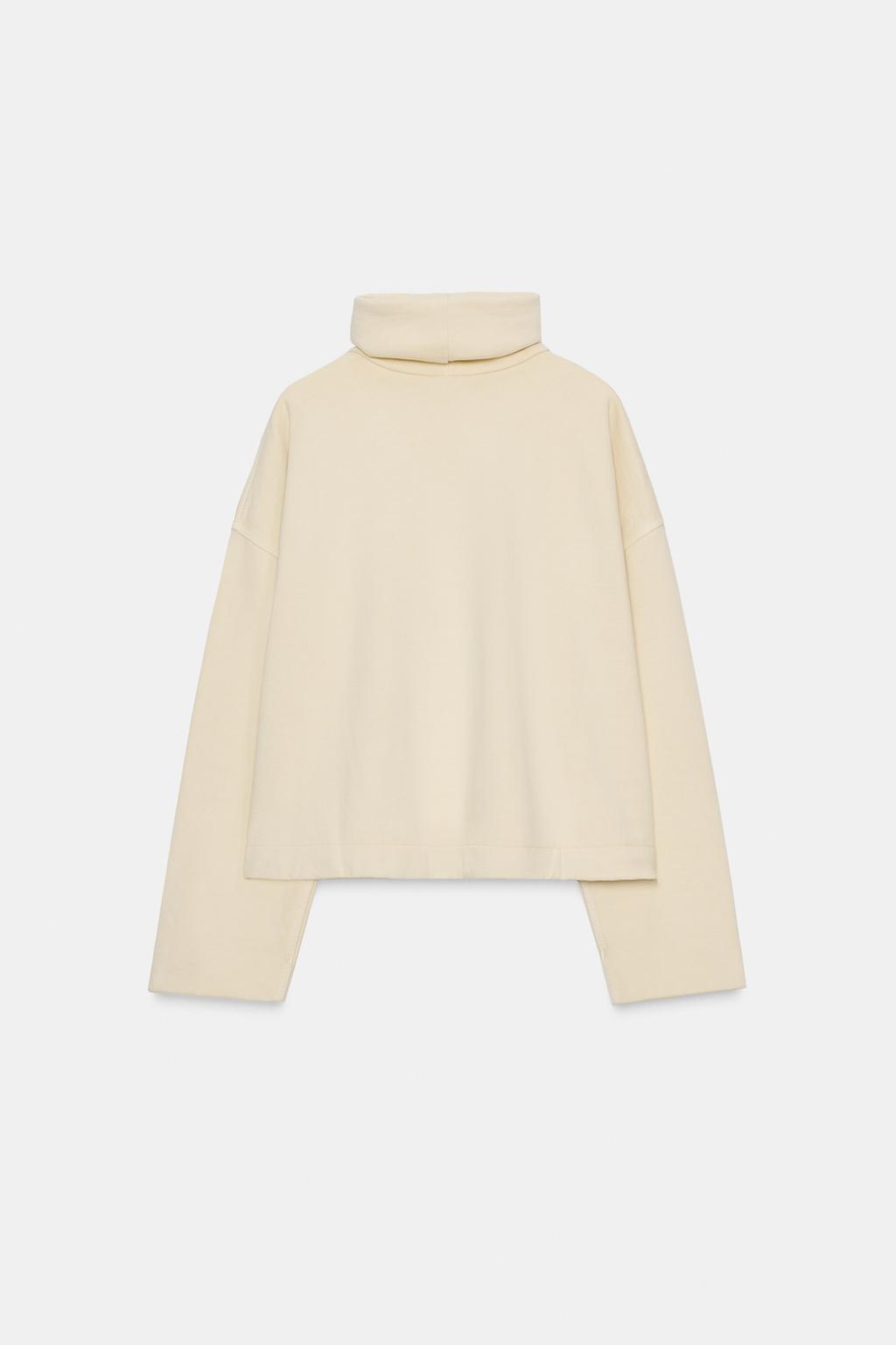 ТОЛСТОВКА OVERSIZE С ВЫСОКИМ ВОРОТНИКОМ