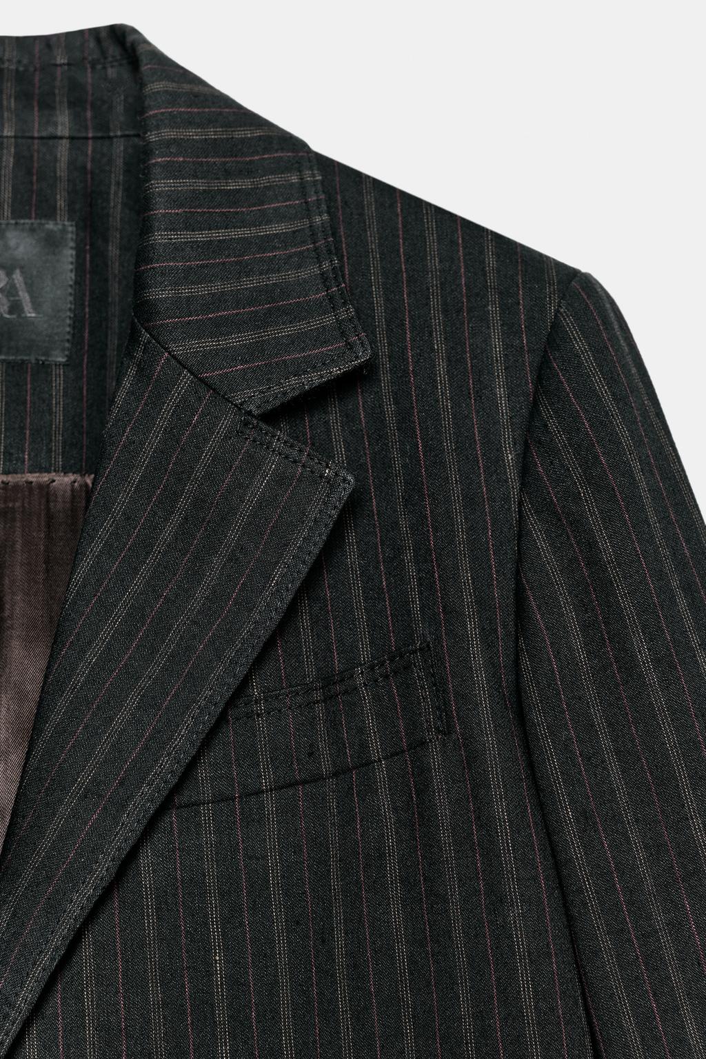 БЛЕЙЗЕР В ПОЛОСКУ С ЛЬНОМ — ZW COLLECTION