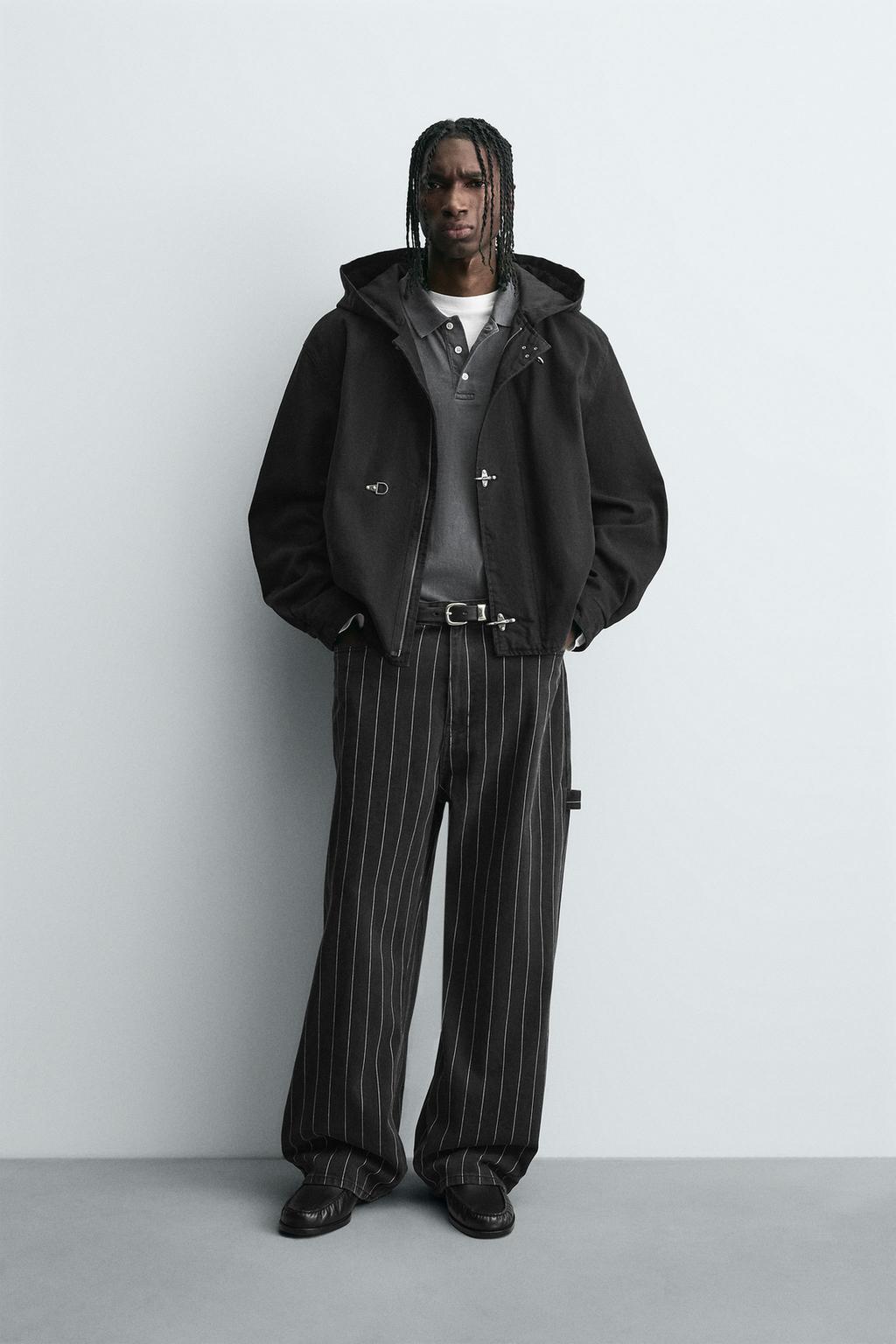 БРЮКИ BALLOON FIT В ПОЛОСКУ