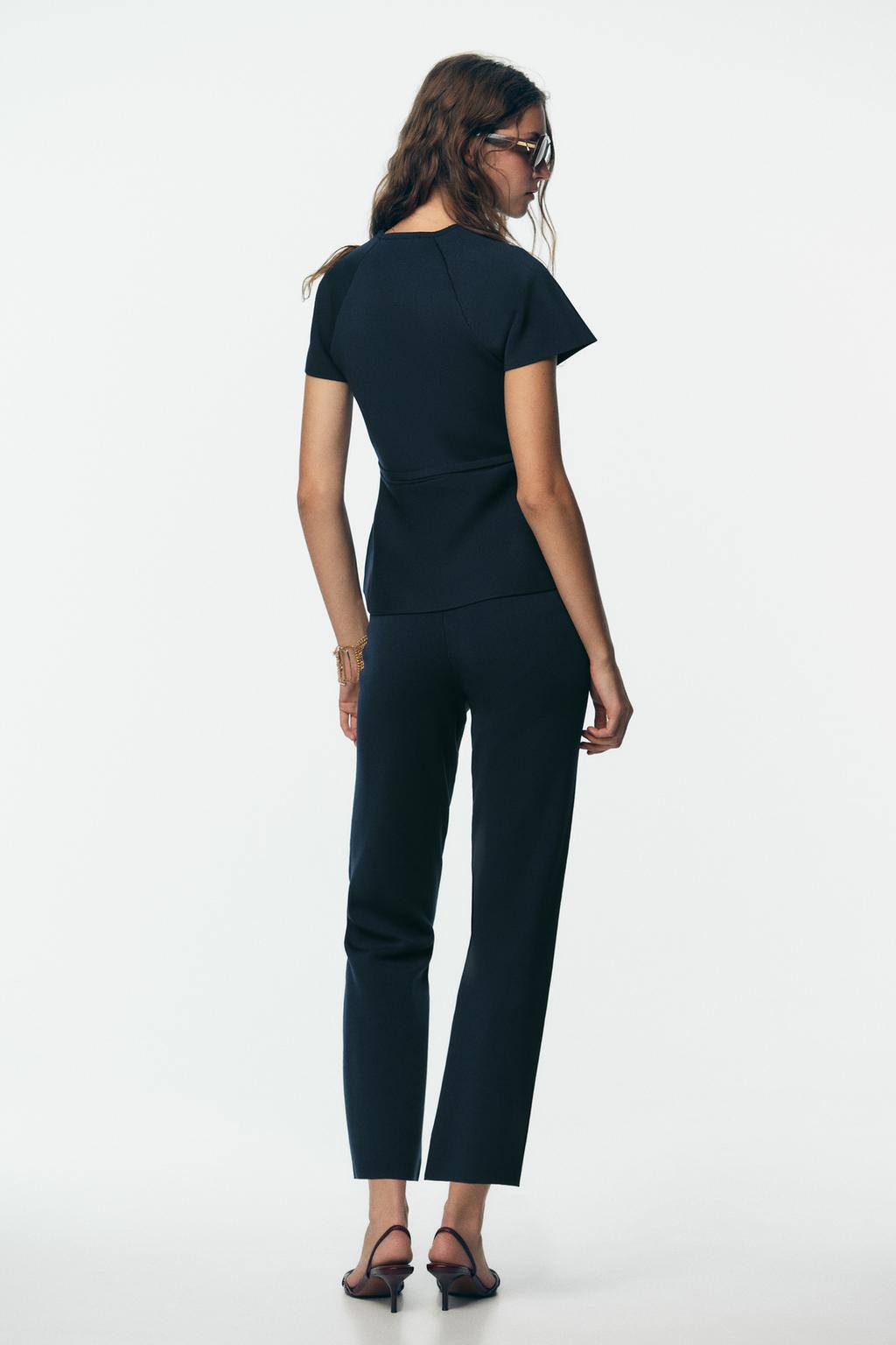 STRAIGHT KNIT TROUSERS
