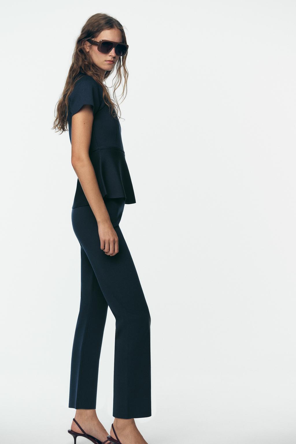 STRAIGHT KNIT TROUSERS