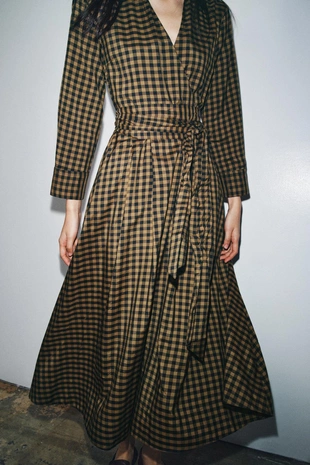 Платье-рубашка в клетку — ZW COLLECTION- Заказать в России