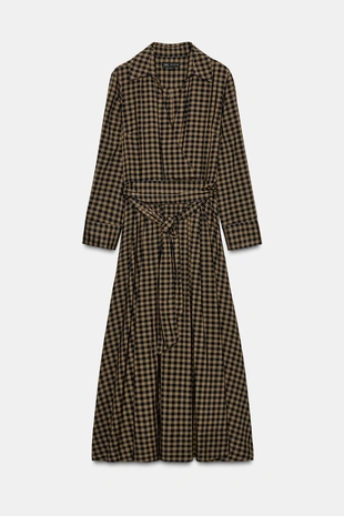 Платье-рубашка в клетку — ZW COLLECTION- Заказать в России