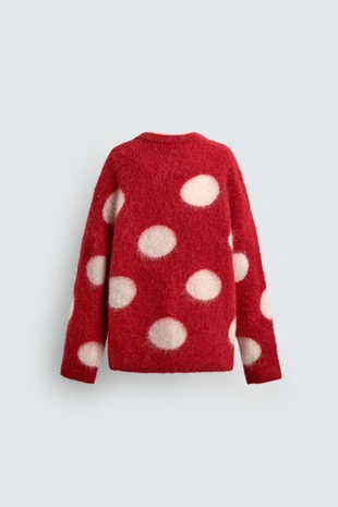 Red | 5755/752/600 - Zara Джемпер в горошек HARRY LAMBERT для ZARA X DISNEY