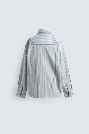 Купить Zara Рубашка в полоску с нашивкой DONALD DUCK HARRY LAMBERT FOR ZARA X DISNEY