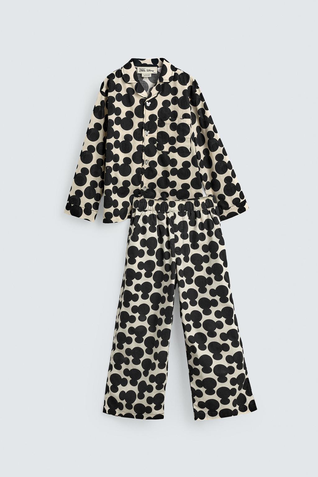 8–14 ЛЕТ/ КОМПЛЕКТ ПИЖАМЫ С СИЛУЭТОМ МИККИ МАУСА HARRY LAMBERT FOR ZARA X DISNEY
