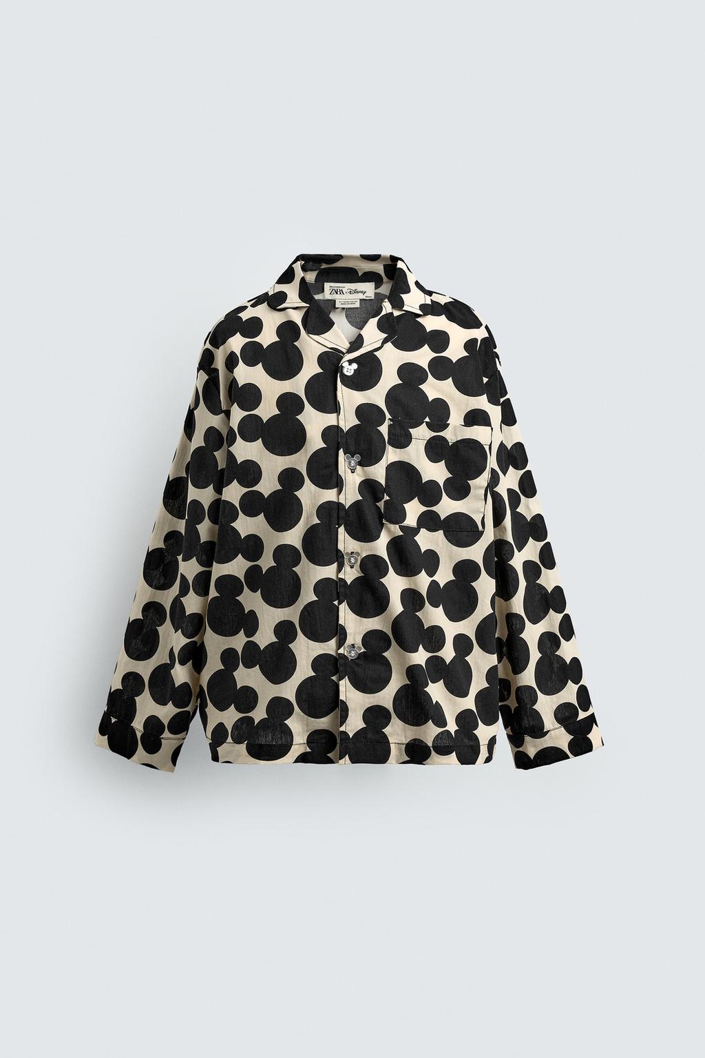 8–14 ЛЕТ/ КОМПЛЕКТ ПИЖАМЫ С СИЛУЭТОМ МИККИ МАУСА HARRY LAMBERT FOR ZARA X DISNEY