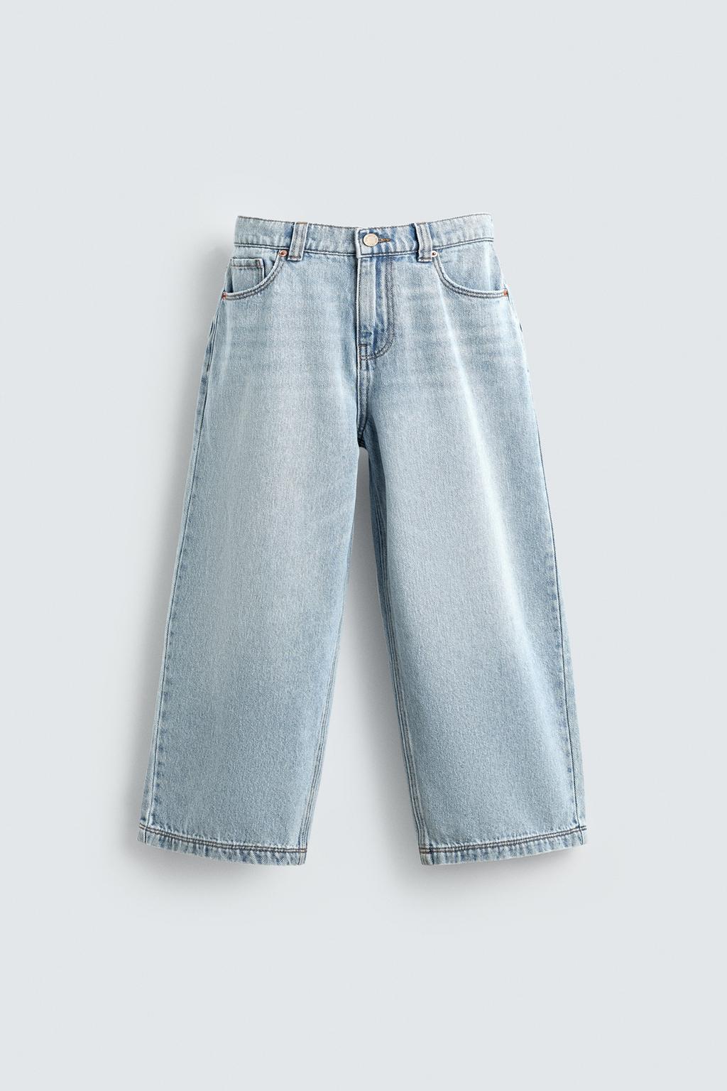 LOOSE FIT JEANS WITH MICKEY SILHOUETTE PATCH HARRY LAMBERT FOR ZARA X DISNEY
