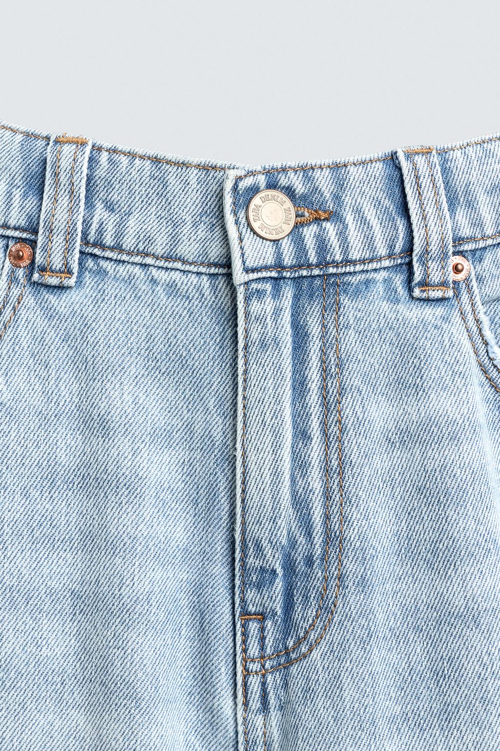 LOOSE FIT JEANS WITH MICKEY SILHOUETTE PATCH HARRY LAMBERT FOR ZARA X DISNEY