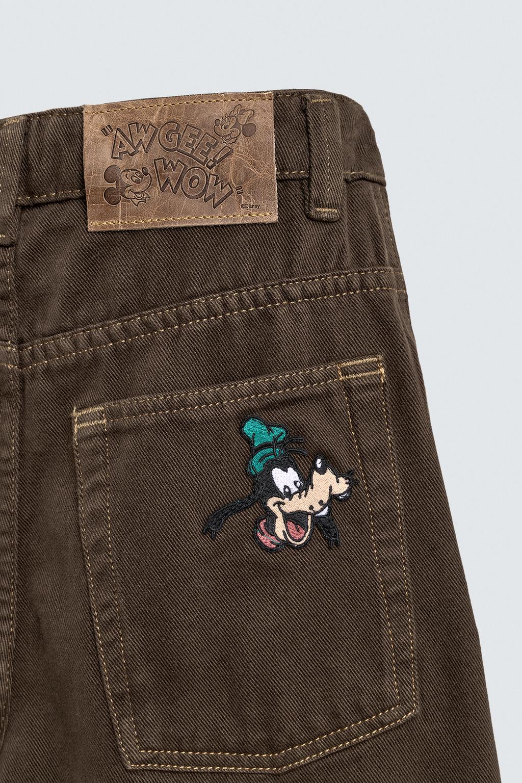 БРЮКИ С НАШИВКОЙ GOOFY HARRY LAMBERT FOR ZARA X DISNEY