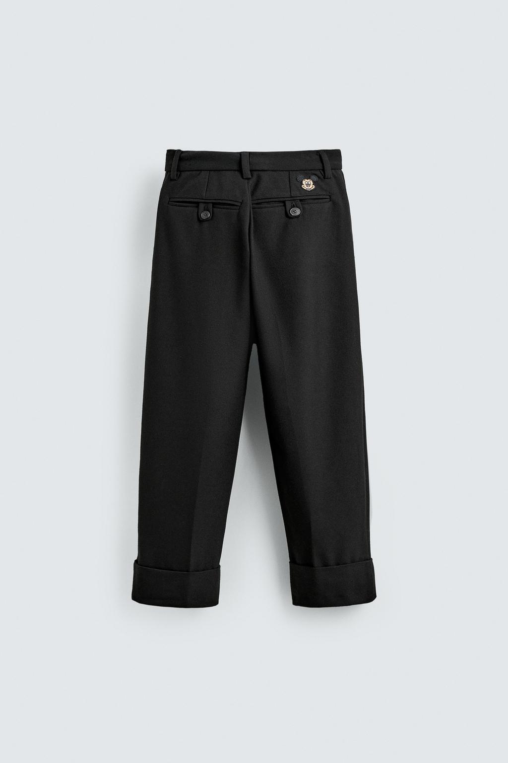 БРЮКИ ОТ КОСТЮМА С ЗАПЛАТКОЙ MICKEY MOUSE HARRY LAMBERT FOR ZARA X DISNEY