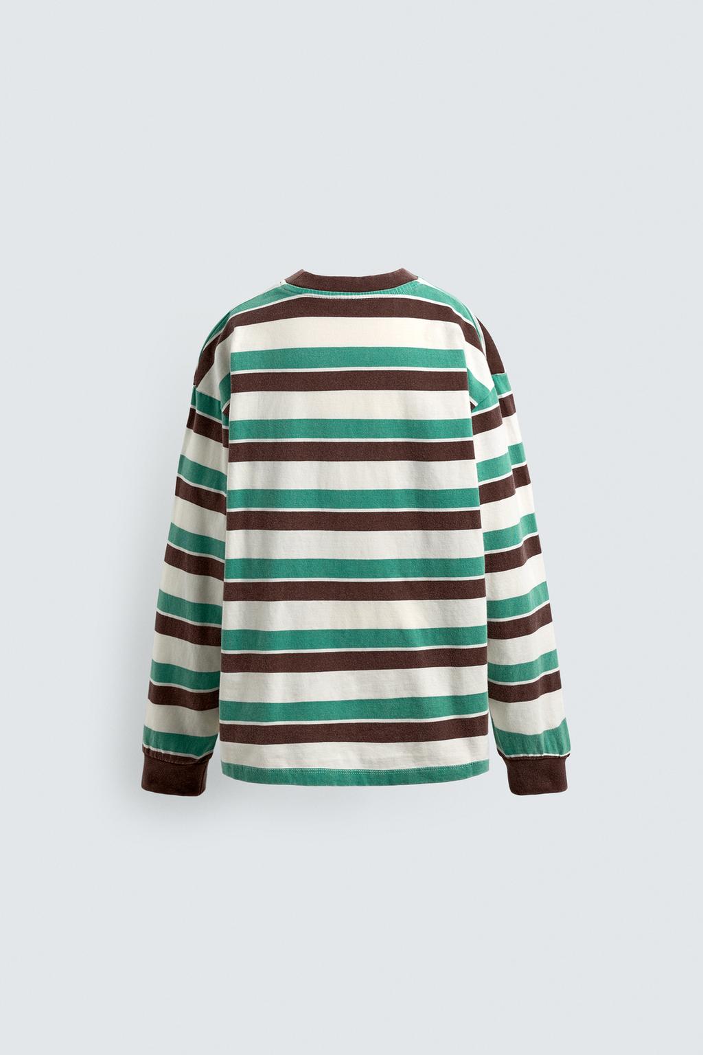 7-14 ЛЕТ / МАЙКА В ПОЛОСКУ С НАШИВКОЙ HARRY LAMBERT FOR ZARA X DISNEY