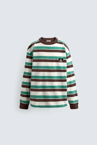 Купить Zara 7-14 лет / майка в полоску с нашивкой HARRY LAMBERT FOR ZARA X DISNEY