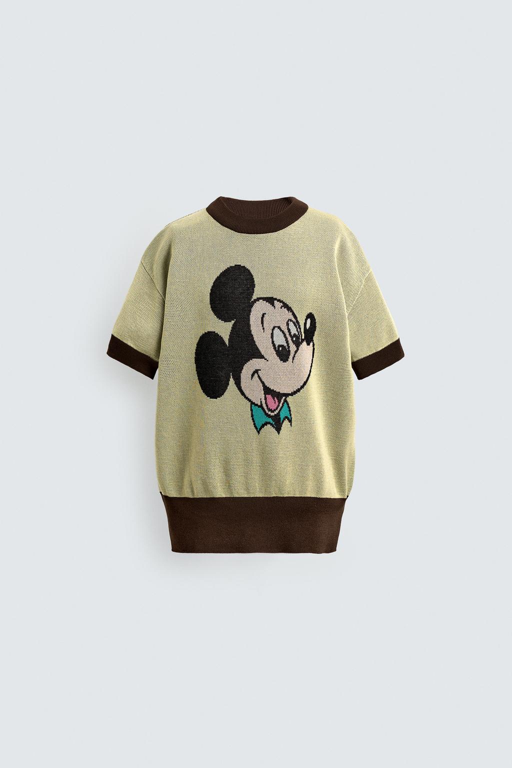ТРИКОТАЖНАЯ ФУТБОЛКА MICKEY MOUSE HARRY LAMBERT FOR ZARA X DISNEY