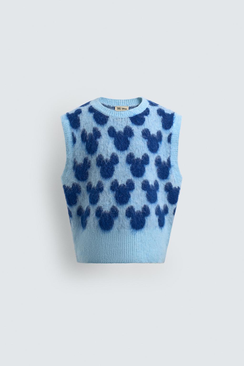 ТРИКОТАЖНЫЙ ЖИЛЕТ С СИЛУЭТОМ МИККИ HARRY LAMBERT FOR ZARA X DISNEY