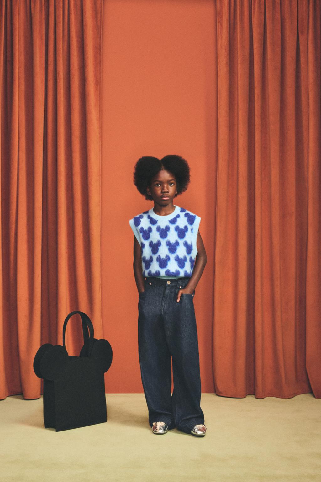 ТРИКОТАЖНЫЙ ЖИЛЕТ С СИЛУЭТОМ МИККИ HARRY LAMBERT FOR ZARA X DISNEY