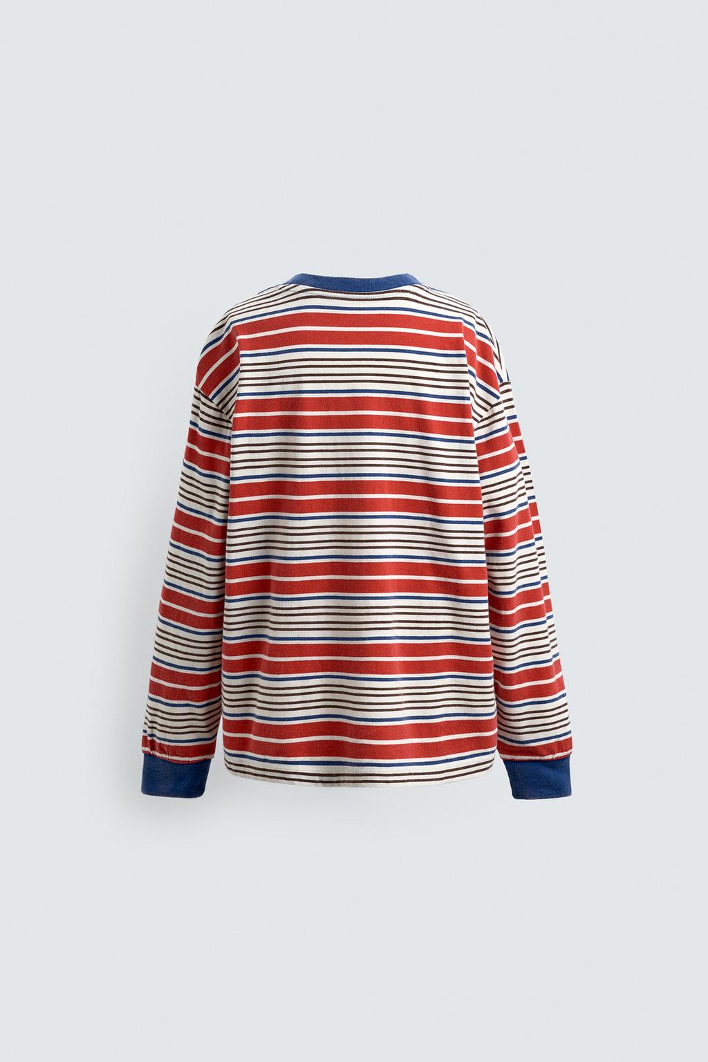 ФУТБОЛКА В ПОЛОСКУ С НАШИВКОЙ HARRY LAMBERT FOR ZARA X DISNEY
