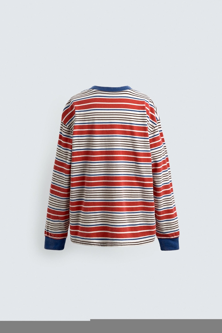 Полосатая футболка с нашивкой harry lambert для zara x disney