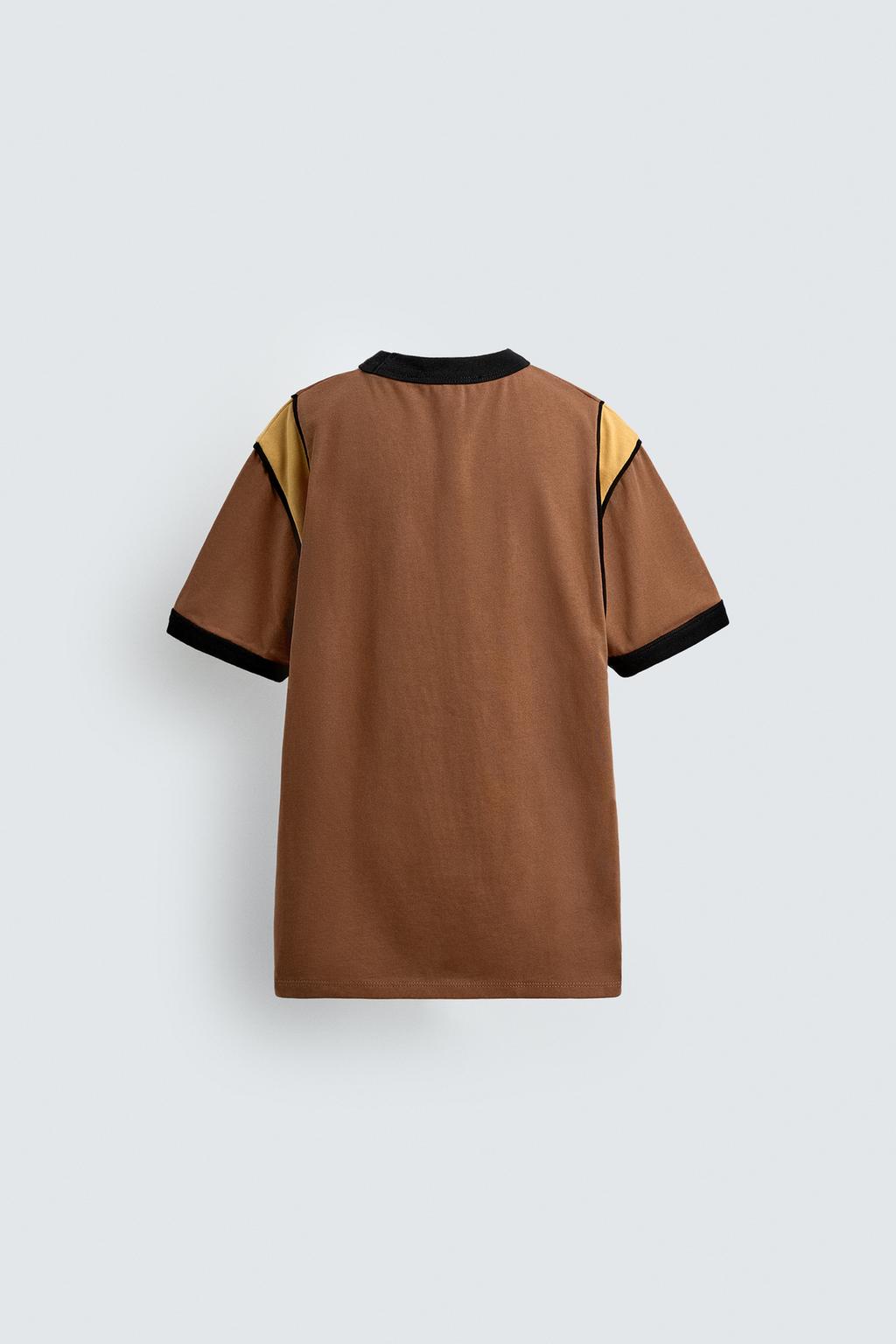 ФУТБОЛКА В РУБЧИК С КОНТРАСТНЫМ ТЕКСТОМ HARRY LAMBERT FOR ZARA X DISNEY