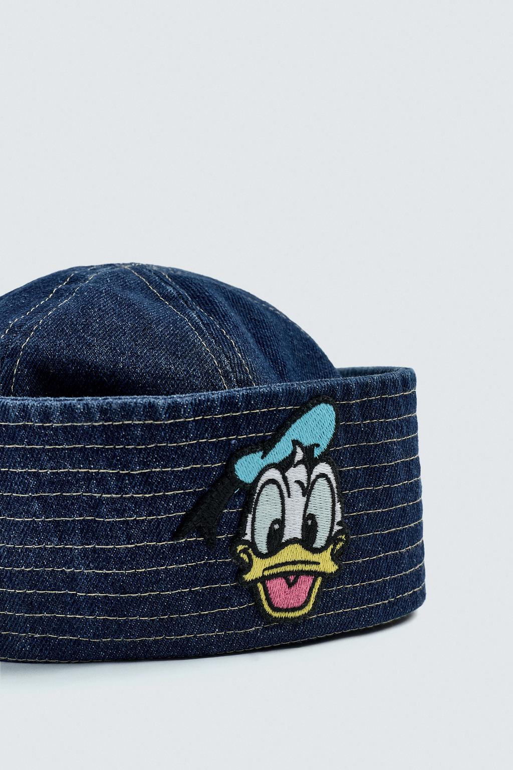 ДЖИНСОВАЯ ШАПКА С НАШИВКОЙ DONALD DUCK HARRY LAMBERT FOR ZARA X DISNEY