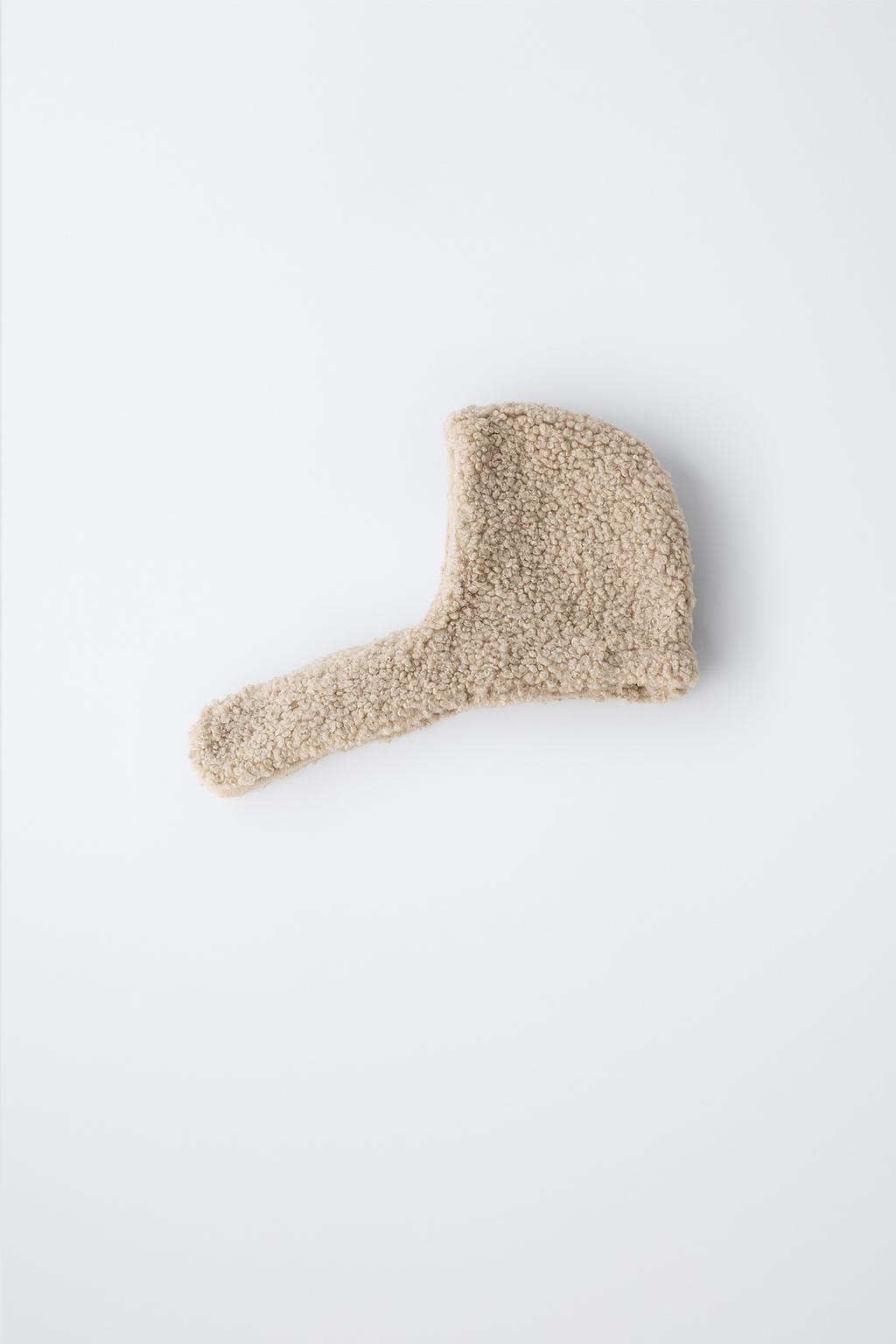 Шапка из искусственного меха faux shearling