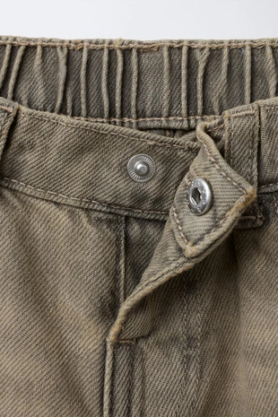 Джинсы BALLOON с эффектом стирки- Заказать в России