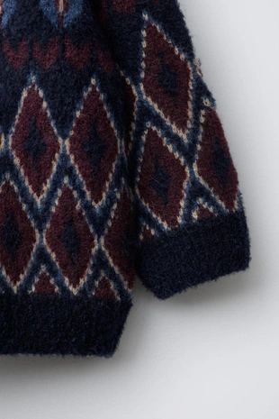 Жаккардовый трикотажный джемпер- Заказать в России