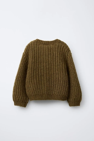 Купить Zara Кардиган крупной вязки с шерстью