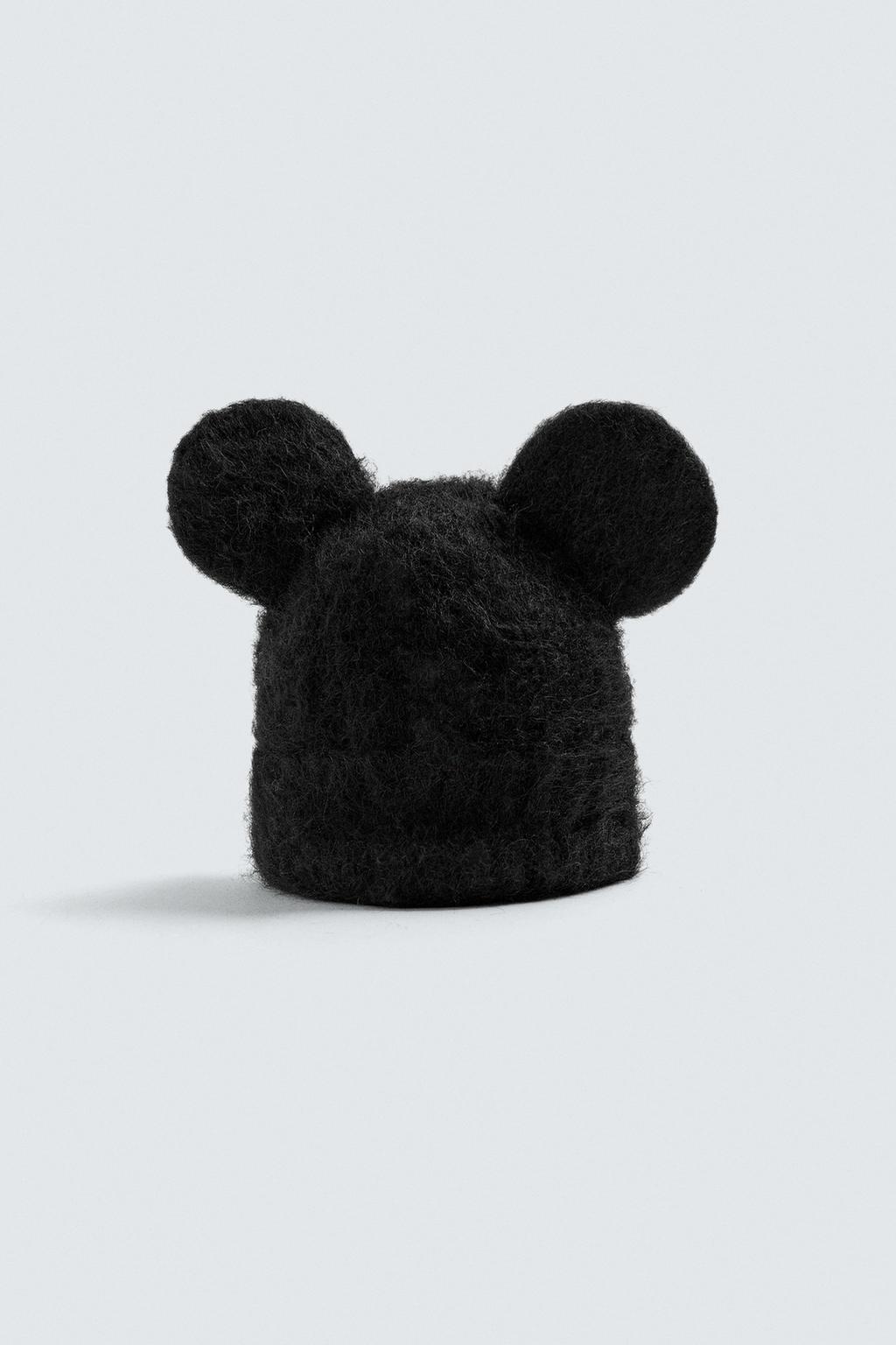 ВЯЗАНАЯ ШАПКА С УШАМИ МИККИ МАУСА HARRY LAMBERT FOR ZARA X DISNEY