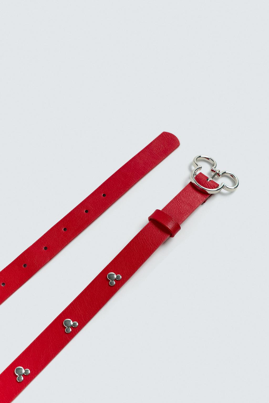 КОЖАНЫЙ РЕМЕНЬ С ЗАКЛЕПКАМИ MICKEY HARRY LAMBERT FOR ZARA X DISNEY